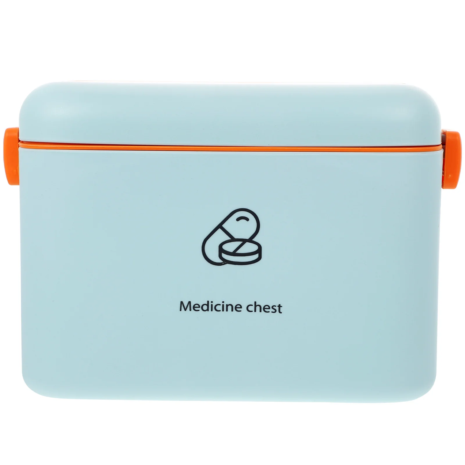 Household Medicine Box Portable Double-Layer Medicine Organizer Large Capacity Storage Case Handheld Emergency First Aid Kit