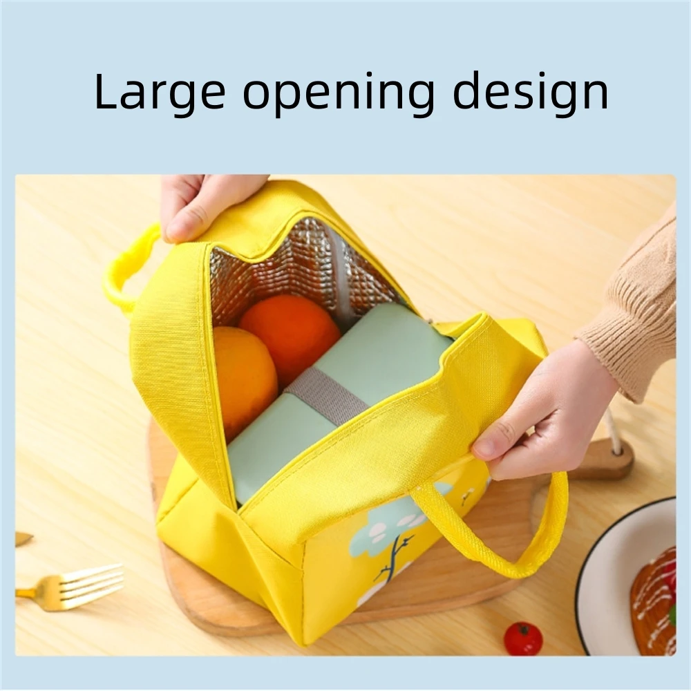 Cartoon Lunch Bag Portable Insulated Thermal Heat Cute Children Bento Bag Picnic Tote Kid School Lunch Box Bags Cooler Pouch