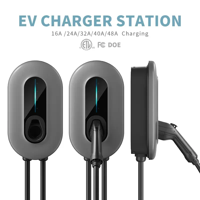 Factory Cheap Price New Energy Wall Mounted Ev Charger 7kw Electric Ev Car Charging Station