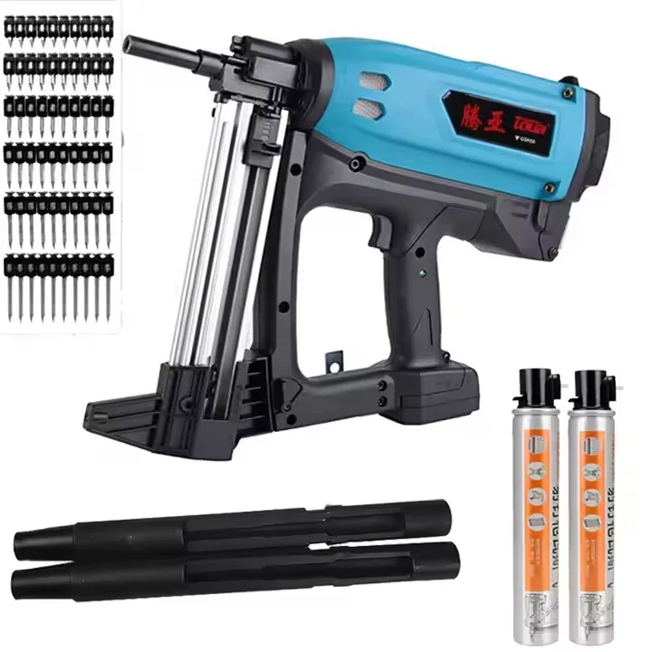 

Pneumatic Concrete Nail Gun Gas Concrete Nailer Toua GSN50 Multi-functional Gas-powered Nailer Gas Concrete Nail Gun