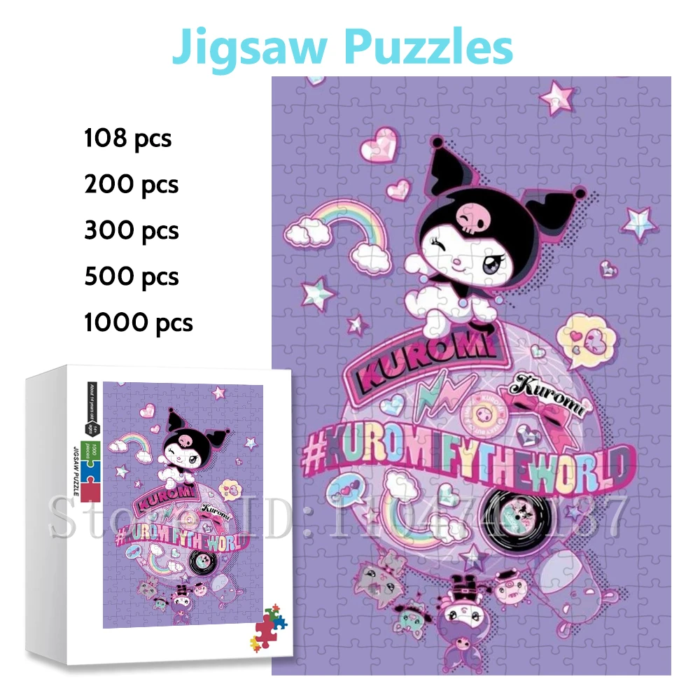 ألغاز كرتونية من مينيسو سانريو، ألغاز كورومي اللطيفة للفتيات في السنة الجديدة، هدايا فريدة مصنوعة يدويًا، ألعاب لعبة ذكاء