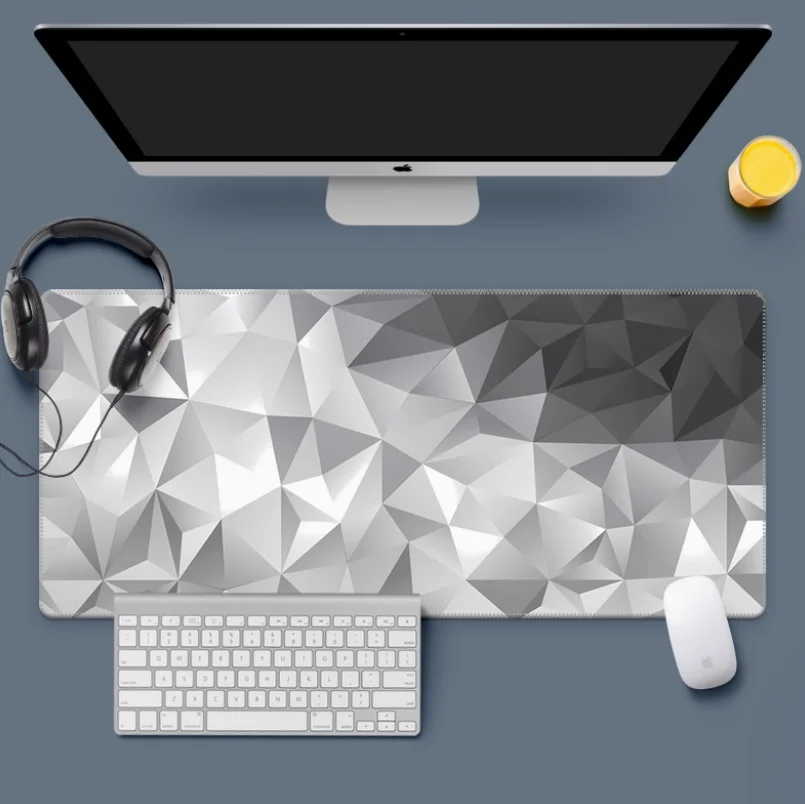 

Nordic Minimalist Mouse Pad with Large Thick Lockstitched Edges and High Aesthetic Quality Texture Mat Computer Natural Rubber