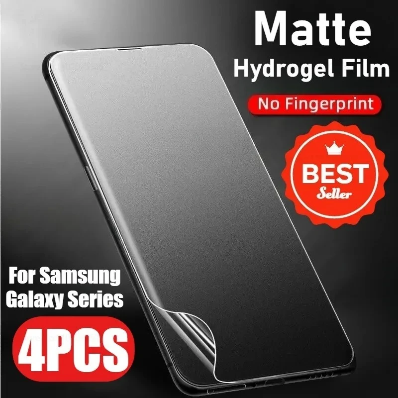 4Pcs Matte Soft Hydrogel Film for Samsung Galaxy S25 S24 S23 S22 Ultra S20 S21 Plus Screen Protector S21 S24 S23 FE S9 S10 Plus