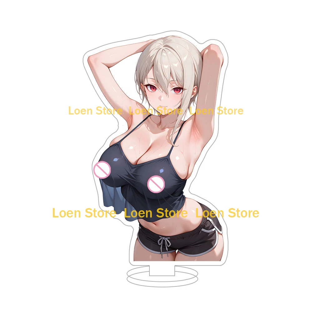 Hot game Anime sexy lingerie bikini girl student big ass big breasts bunny girl Anime Figure Acrylic stand desk ornament gift