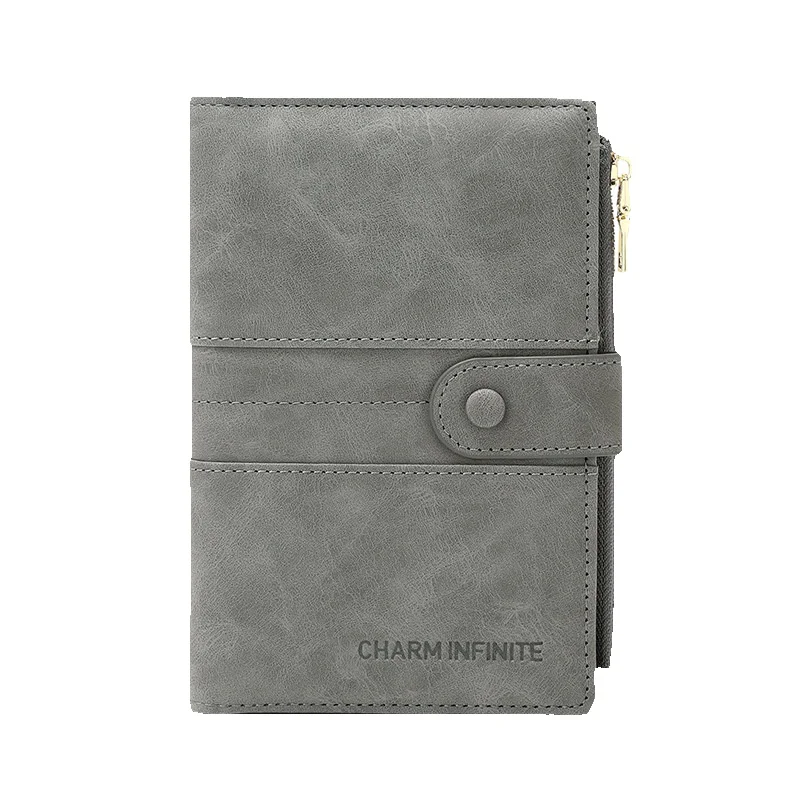 Étui de voyage multifonctionnel pour passeport avec fermeture éclair et boucle antivol, nouvelle couverture RFID et porte-documents._voghion.com