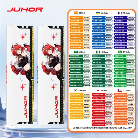 DDR4 Gaming RAM 8GB/16GB 3200/3600MHz JUHOR