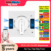 Window Cleaning Robot Liectroux YW509, 4-Way Water Spray,Home Glass Floor Wall Robot Window Cleaner,Laser Sensor,Smart Navigate