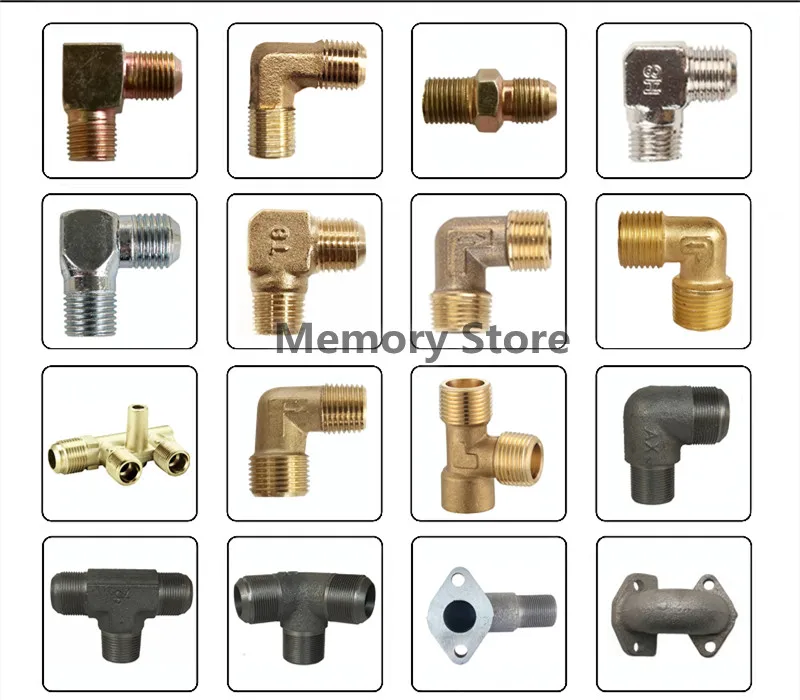 1pc Zinc Alloy/Pure Copper Threaded Pipe Air Pump Elbow Fittings of Unidirectional Valve Right Angle For Oil free Air Compressor