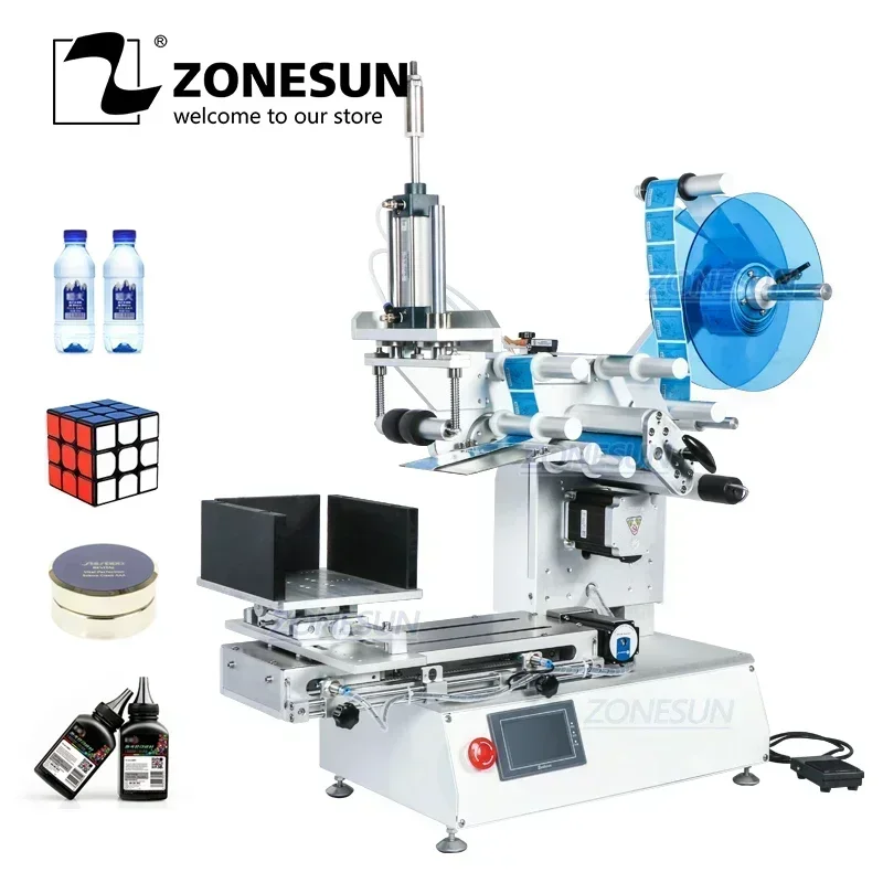 

Полуавтоматическая этикетировочная машина ZONESUN XL-T803 для плоских пластиковых банок, бутылок (например, для шампуня, воды, молока, соков) и туб (например, для кубиков Рубика)