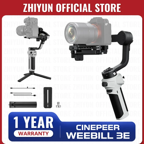 ZHIYUN oficial CINEPEER WEEBILL 3E estabilizador de cardán para cámara portátil cámaras de 3 ejes cardán para cámaras DSLR sin espejo