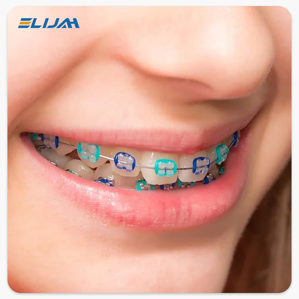 40Pcs/Bag Dental Orthodontics Elastic Ligature Ties Rubber Bands Braces Teeth Treatment Dentist Materials