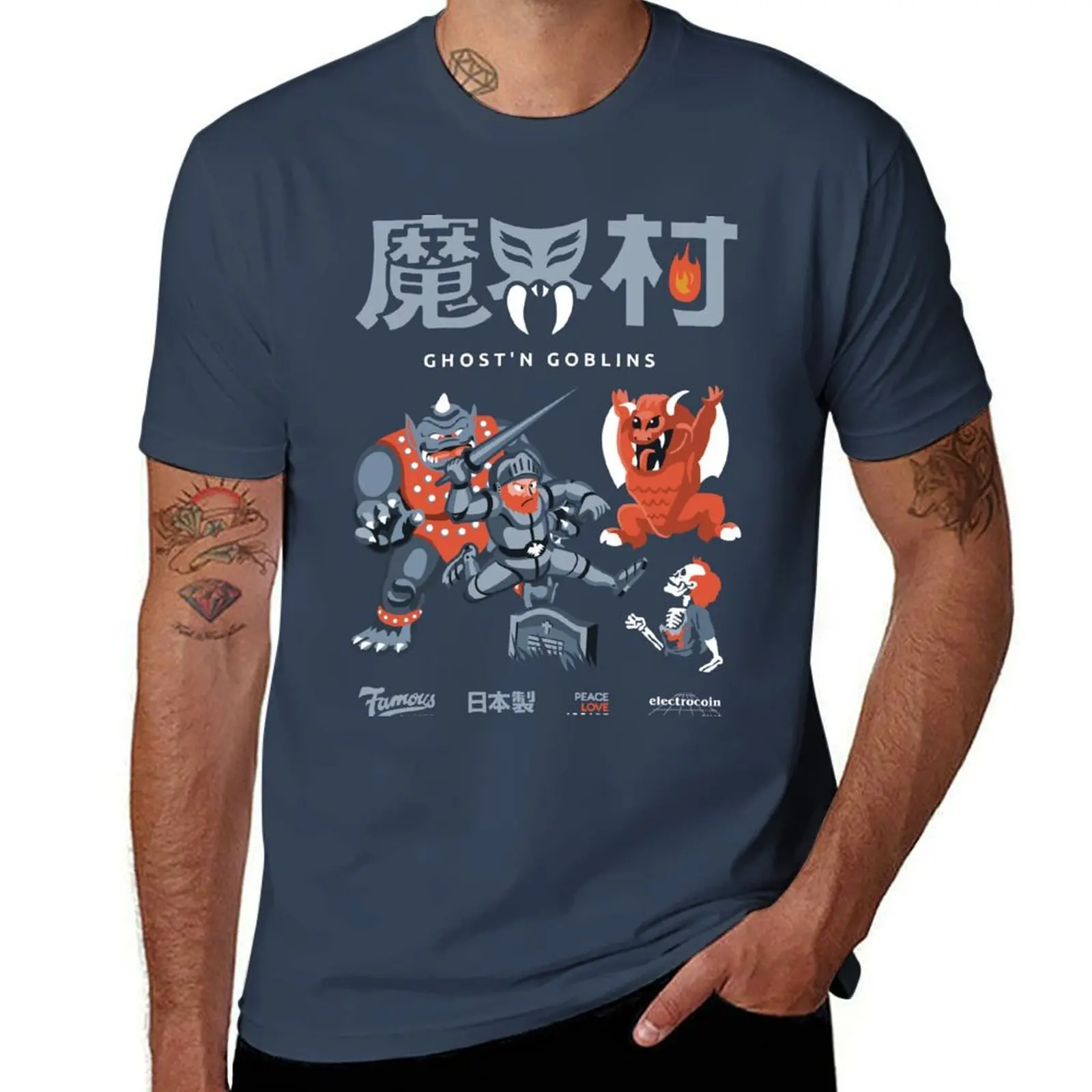 

Ghost'n Goblins Retro Arcade Vintage T-Shirt football t shirt graphic t shirts cute clothes men tshirt