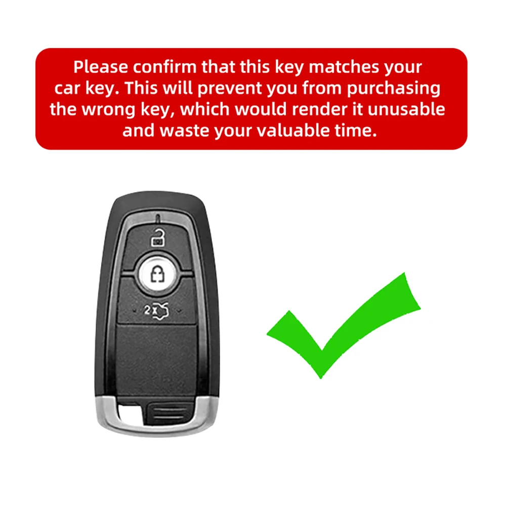 

Suede Key Fob Cover For Ford 2020-26 3 4 Buttons Soft Touch Smart Key Case Protector Shell Interior Accessories Black Auto Parts