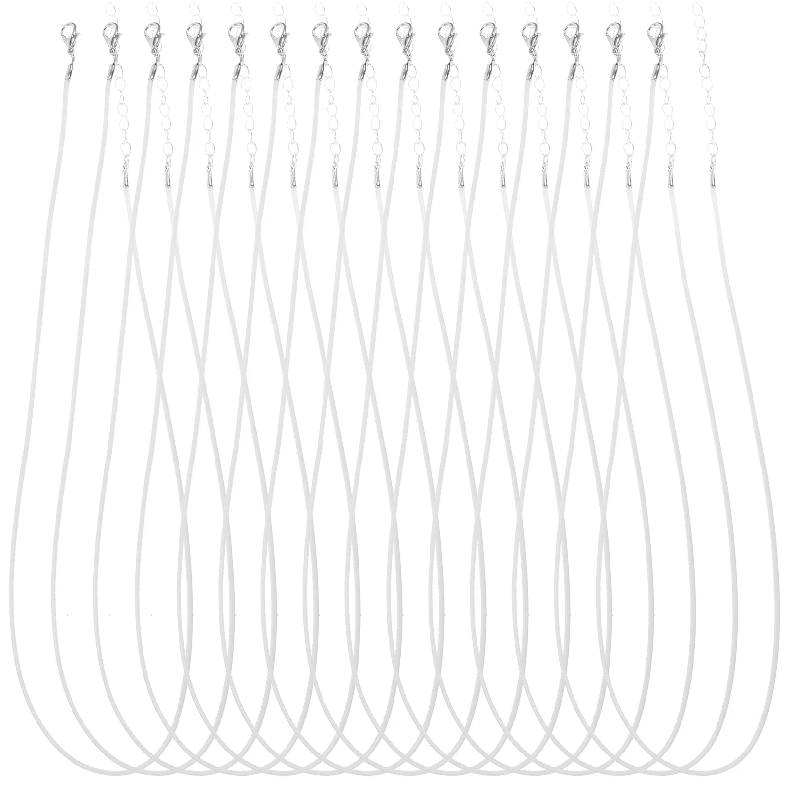 

100 Pcs Rope Necklace Waxed Cord DIY Accessories Adjustable Length Waterproof Jewelry Making Beading Pendants