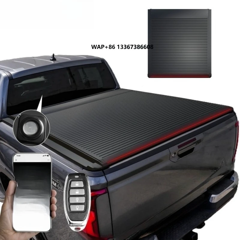 

2025 VW Amarok Pickup Aluminum Hard Electric Retractable Roll up Trunk Box Rigid Cargo Tonneau Cover Truck Bed Cover
