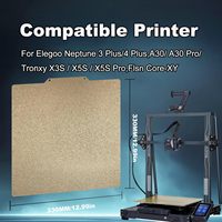 Tronxy Xy-2 pro/X5SA/X5S-400 PEI Build Plate 3D Printer Accessories high Temp Spring Steel Sheet Double Sided Textured PEI Bed