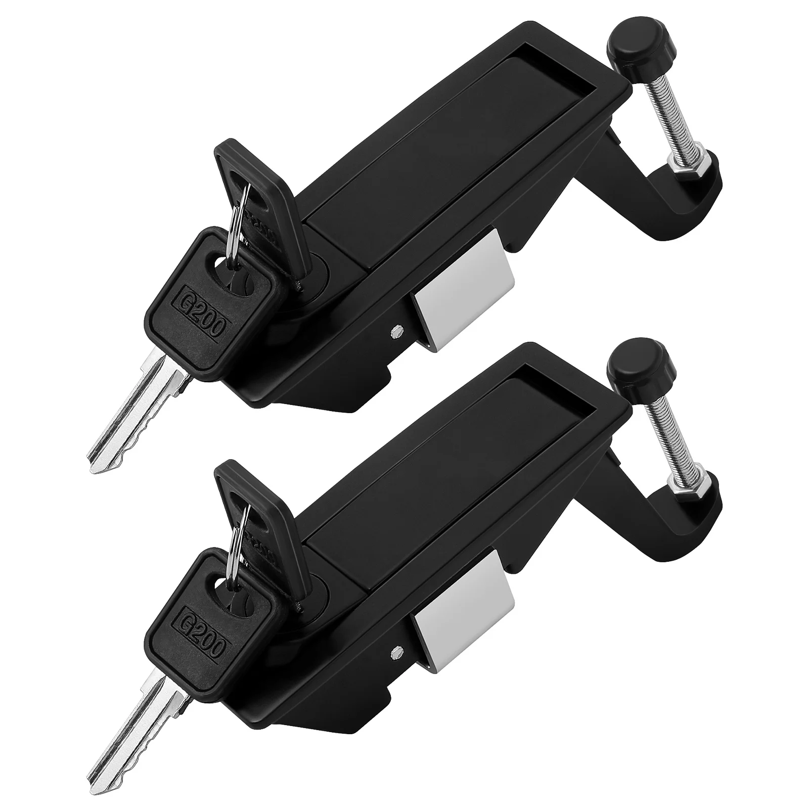 

2pcs Cabinet Compression Latch Adjustable Lever Lock For Marine Truck Industrial Equipment Flush Door Fastener