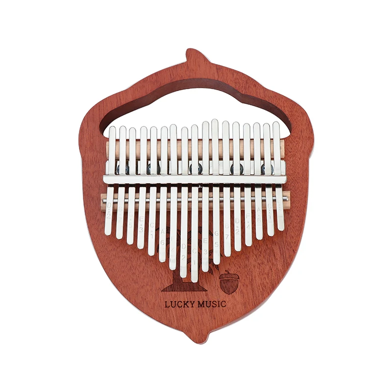 

Newest Wooded Percussion Musical Instrument Okoume Thumb Finger Piano 17 Keys Kalimba