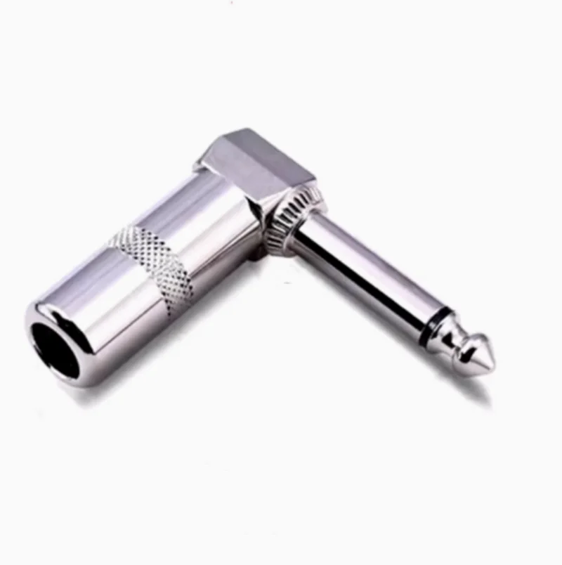 

50pcs 6.35L type single/dual channel audio connector 6.5 sophomore/three-core 90 degrees