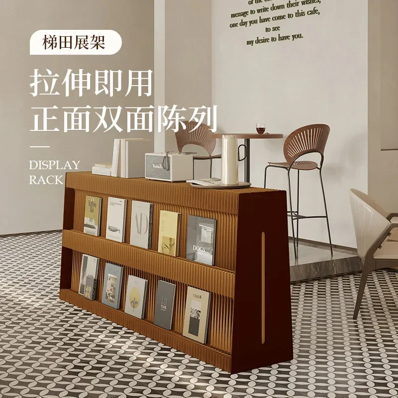 Display rack Foldable exhibition double-sided storage rack