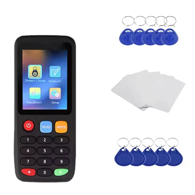A73E-X7 RFID IC ID Token Клон Копировальный аппарат Смарт-чип-считыватель 125 кГц Писатель 13,56 МГц NFC Программатор ключей Дубликатор тегов