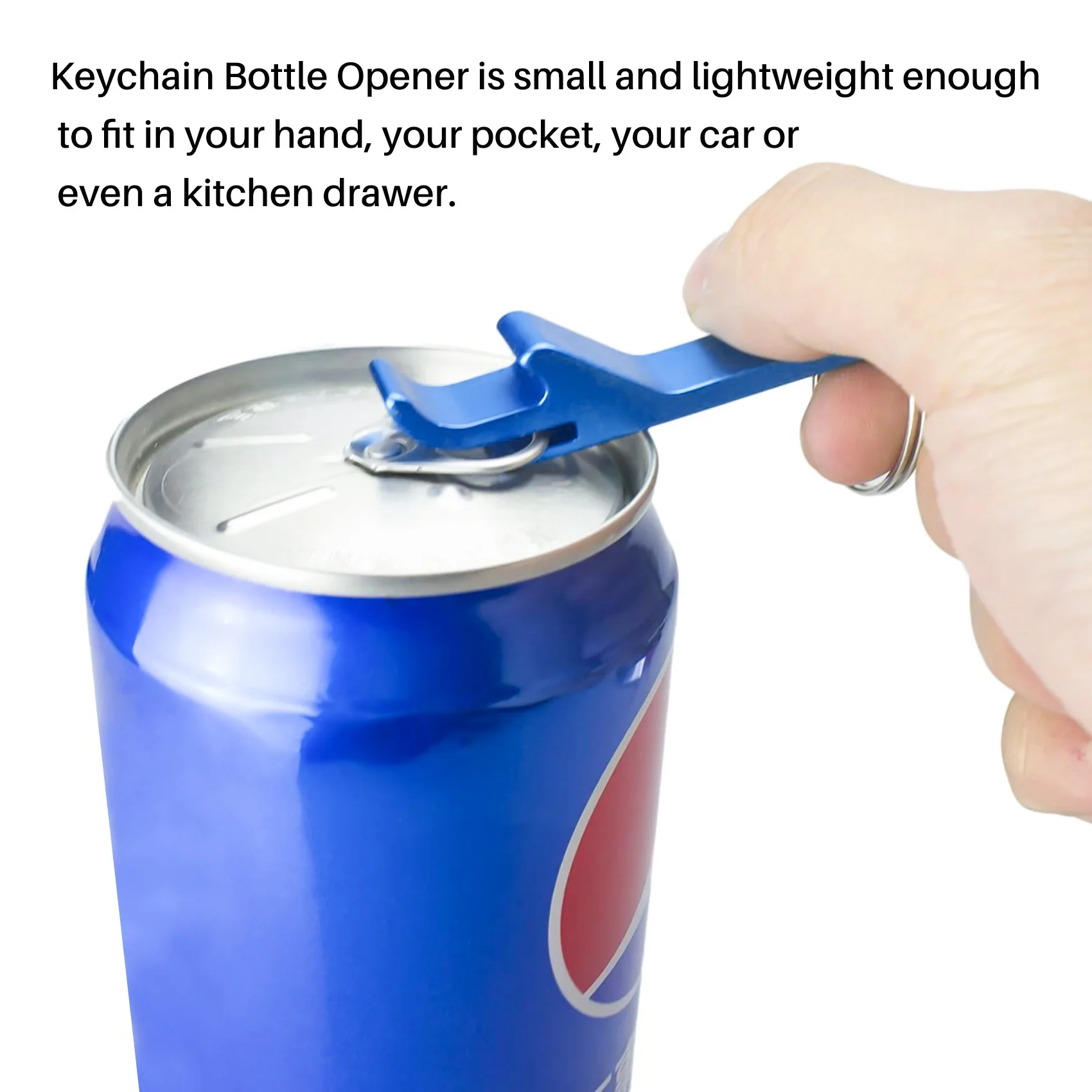 LLCS-100Pcs 8 Color Metal Bottle Opener, Split Key Ring Chain Keychain Bulk Aluminum Pocket Claw Bar Soda Beer Bottle Opener