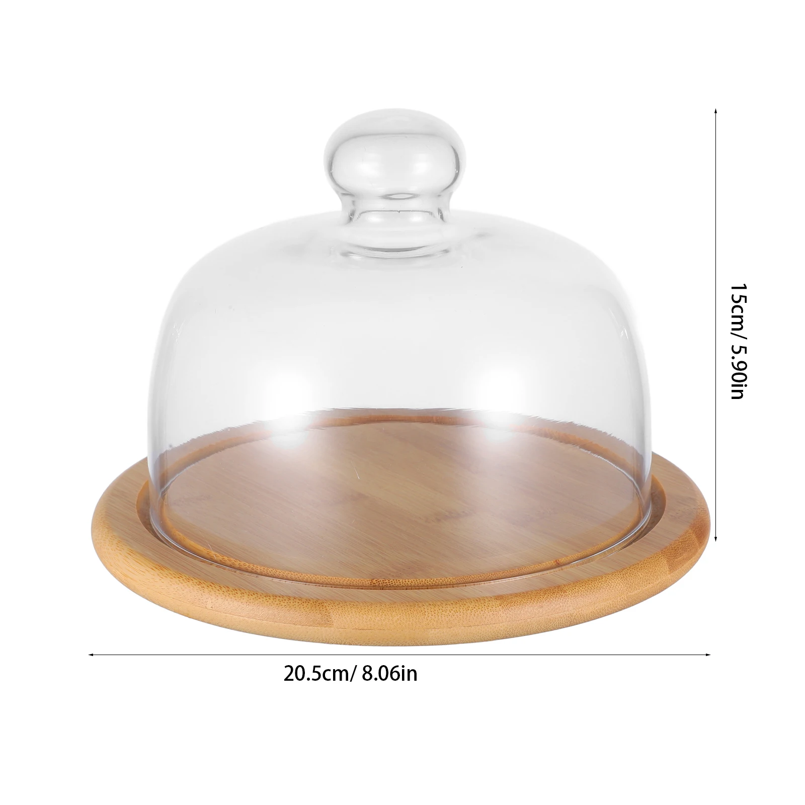 

Container Cake Display Tray Dessert Plates Serving Platters Glass with Dome Cookie Lid