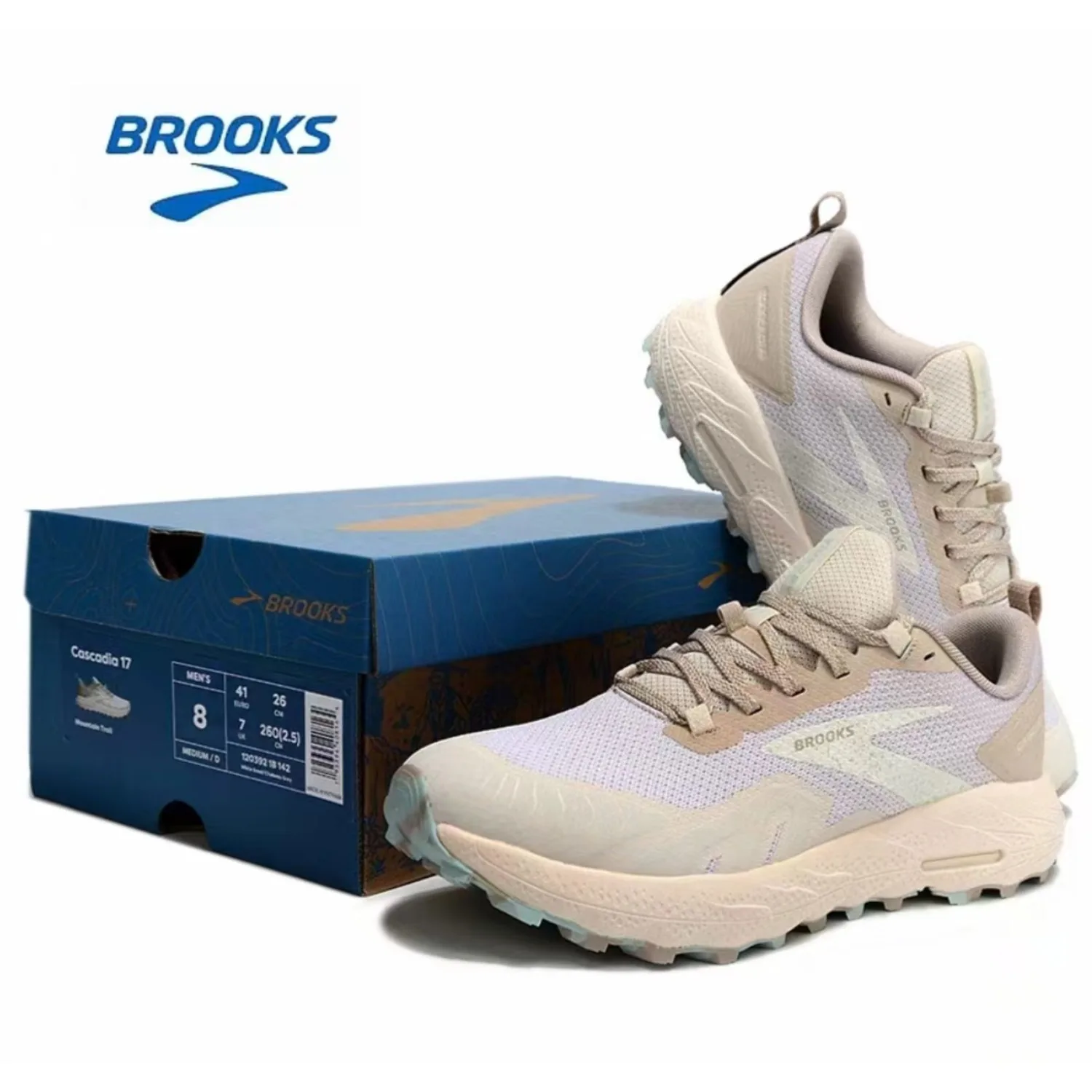 Brooks Men’s Cascadia 17 Trail Running Shoe Men Long-Distance Road Sport Training Casual Sneakers