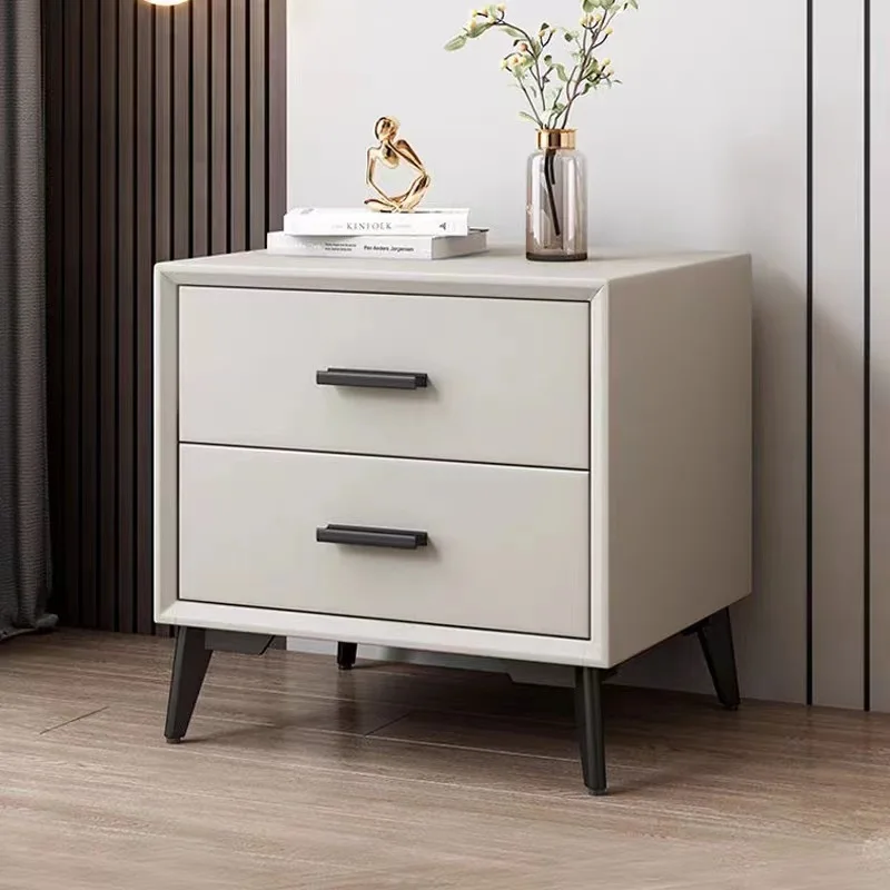Bedside table, Nordic, light luxury, simple, modern, bedroom, all solid wood, easy to install