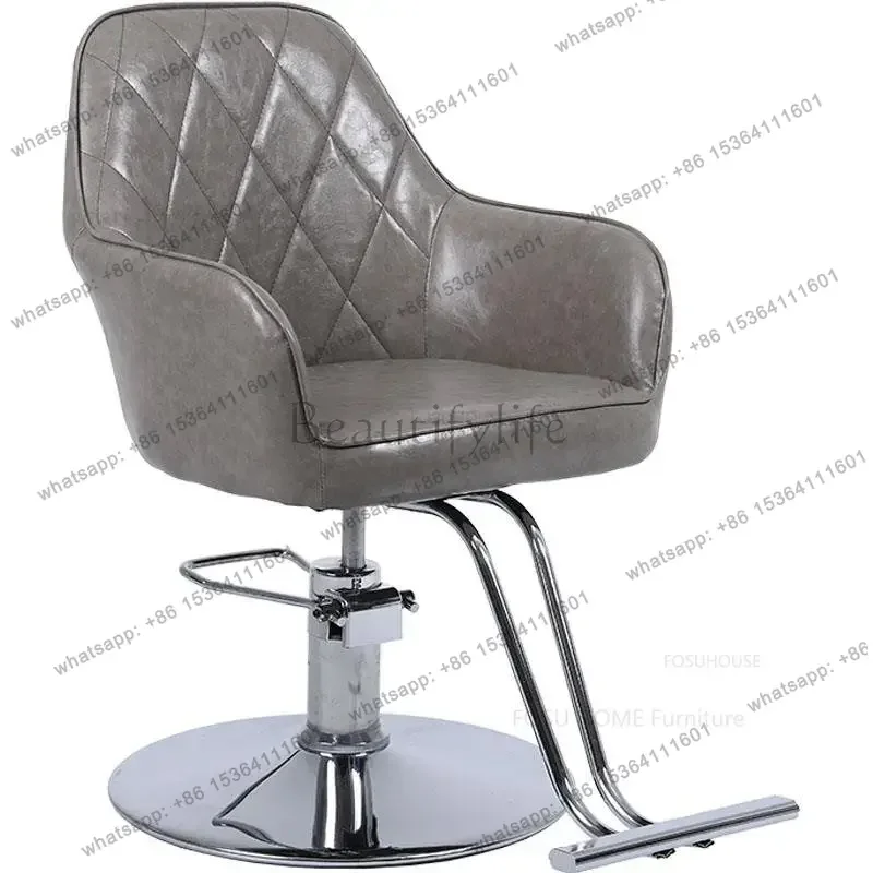 Hairdressing Salon Barber Chairs Hair Salon Special Hair Cutting Chair Simple Salon Furniture Lifting and Rotating Beauty Chairs