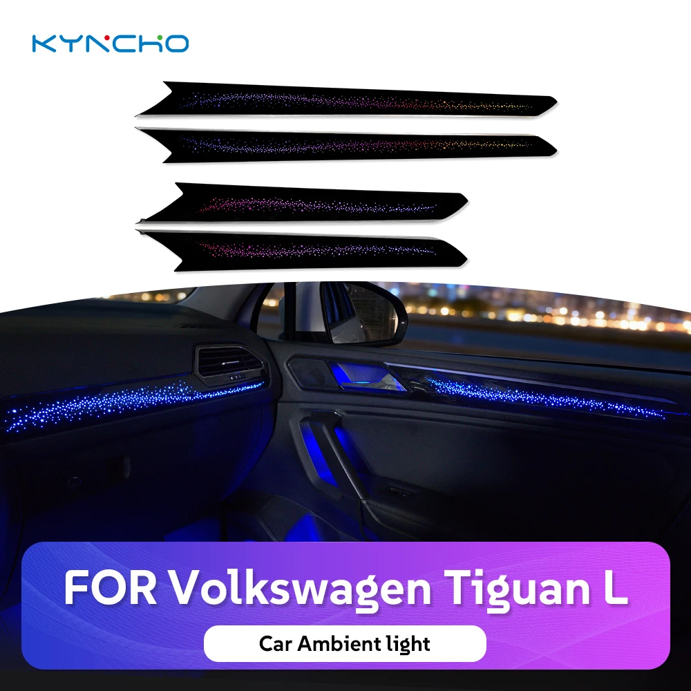 For Volkswagen TIGUAN LED Symphony  Car Ambient Light Multi Function Control Colorful Auto Interior Upgrade Lighting Dimmable