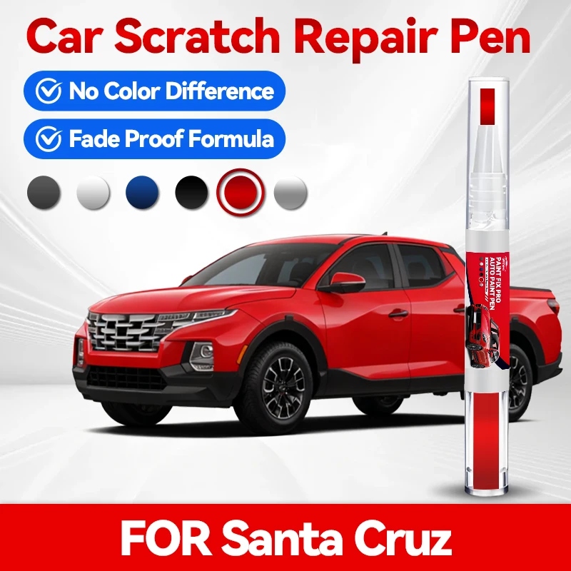 

Карандаш для подкраски колесных дисков Hyundai Santa Cruz, средство для ремонта царапин, аксессуары для авто, черный, белый, B