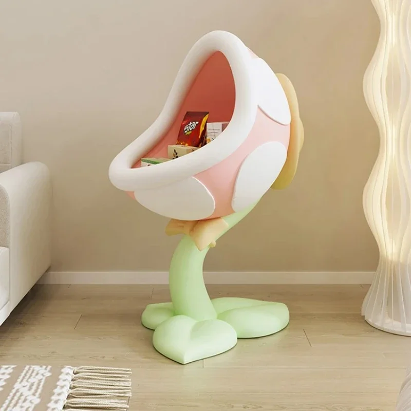 Decor Creative Side Table Large Mouth Flower Storage Ornaments Room Decor Bedside Table Living Room Decorative Storage Rack