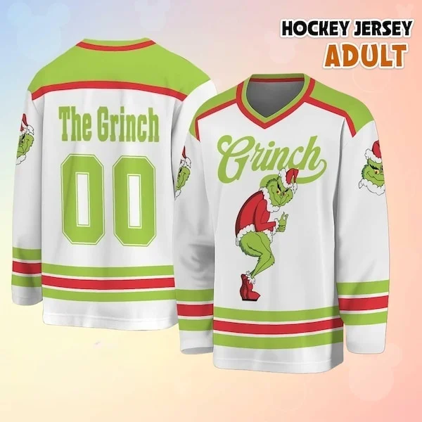 الربيع والخريف ديزني الأخضر الشعر الوحش تيجو هوكي الجليد سترة المتضخم طويلة الأكمام تي شيرت للبالغين والأطفال