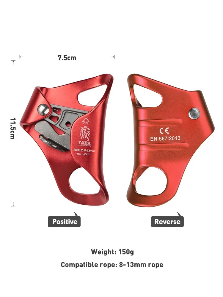 في الهواء الطلق تسلق الصخور الصدر الصاعد SRT جهاز تسلق الجبال الصدر تصاعدي تسلق حبل أدوات الصاعد وحبل متسلق