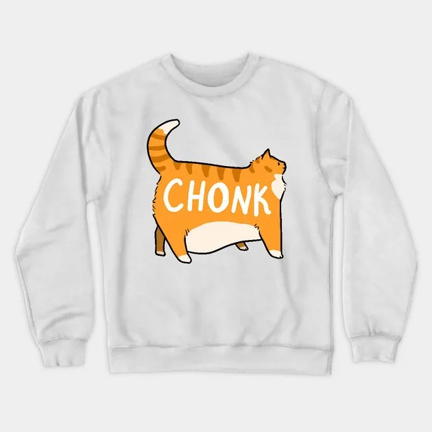 

Осенне-зимняя очаровательная толстовка Chonky Cat Tribute, «Chonk Cat Graphic» для модного образа