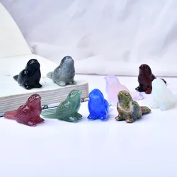 1pc Natural Crystal Stone Carving Bird Crystals Clear Quartz Point Home Decoration Ornaments Katana Aquarium Knife Room Decor