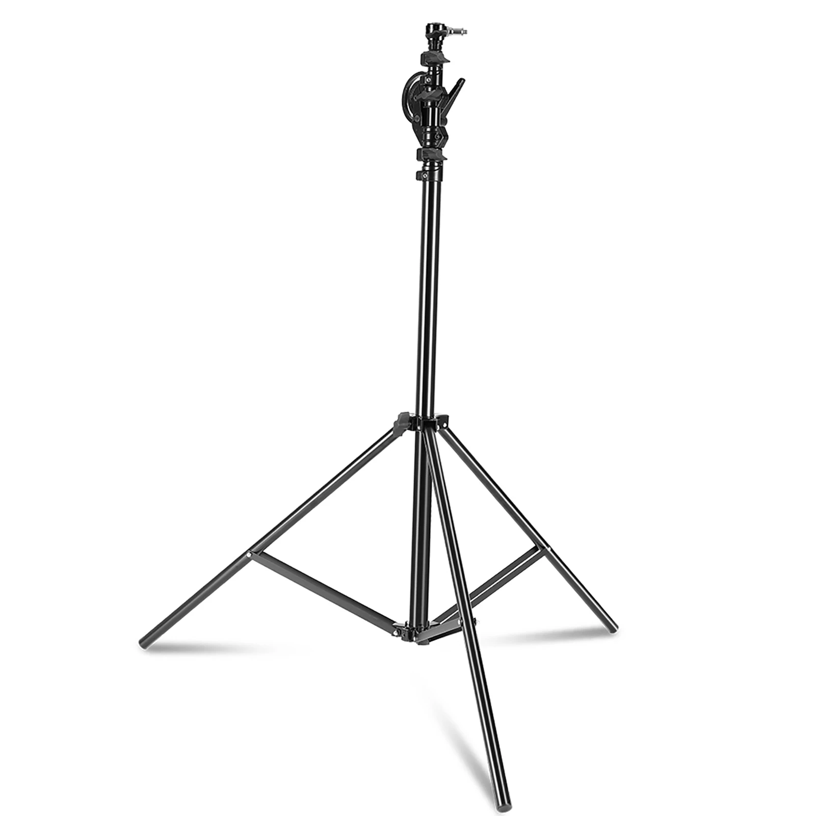 /157in Light Stand 2-in-1 Adjustable Boom Light Stand Multifunctional Tripod Heavy Duty 5kg/11lbs Load Capacity with Sand Bag