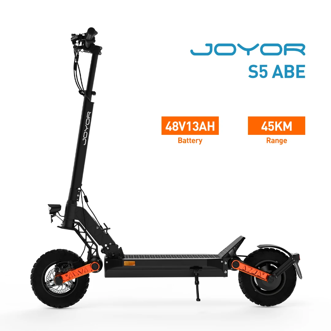 JOYOR S5 ABE Elektroroller für Erwachsene 48V13AH Akku Faltbar 10 Zoll Luftreifen Urban Commuting City E-Scooter