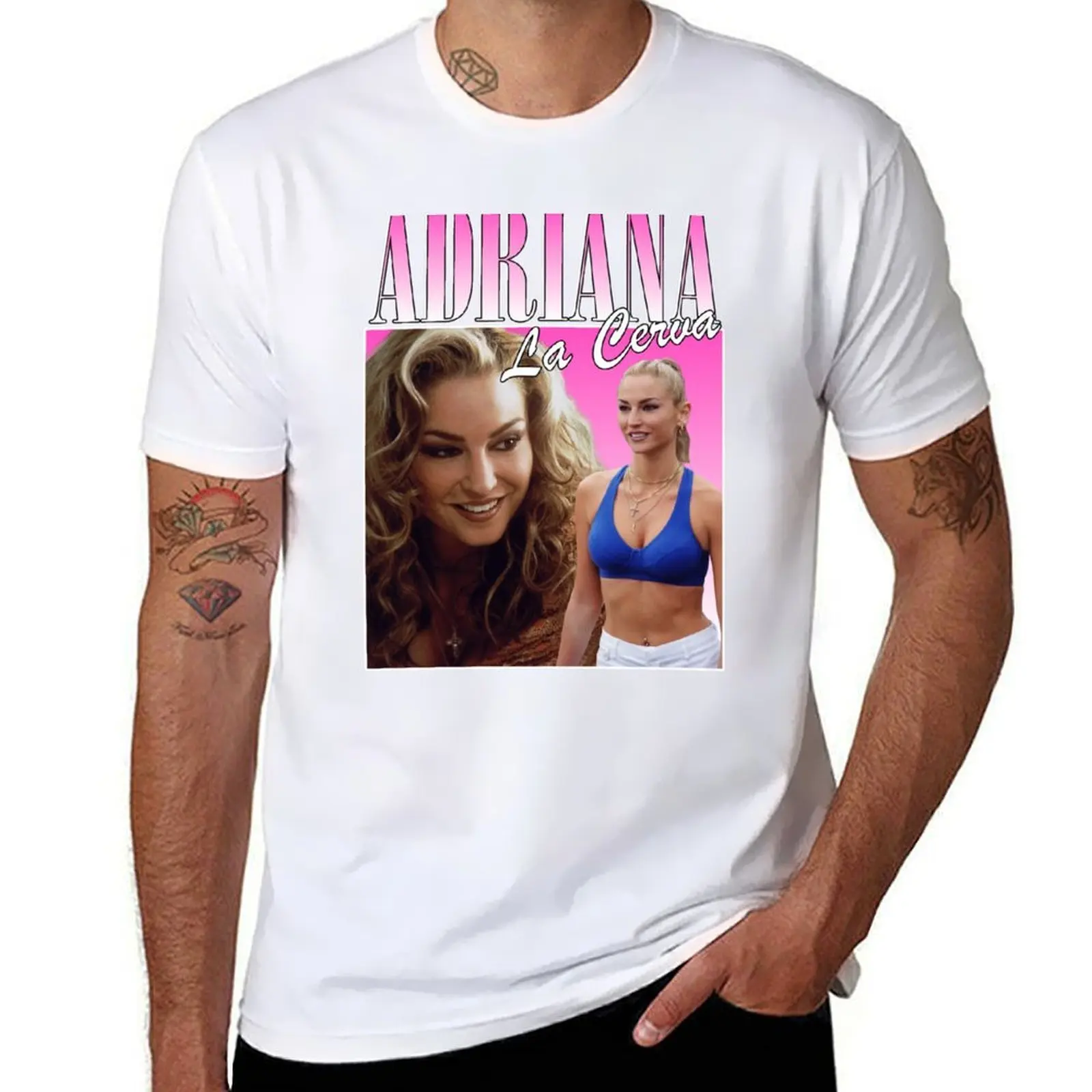 

Adriana La Cerva Retro Design Sopranos T-Shirt t shirts for man pack cotton cotton t shirts man 100% T-Shirt