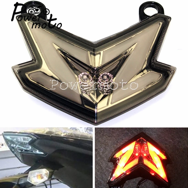 

Motorcycle LED Integrated Blinker Rear Tail Light Stop Brake Turn Signal Light For Kawasaki Z800 Z125 Ninja ZX-6R 636 2014-2016