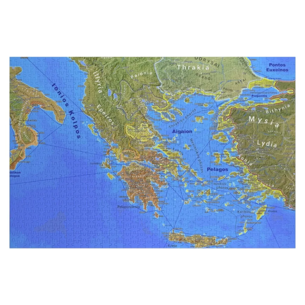 Classical Greece: Deco Jigsaw Puzzle Jigsaw Pieces Adults Woods For Adults Custom Gift Personalized Name Puzzle