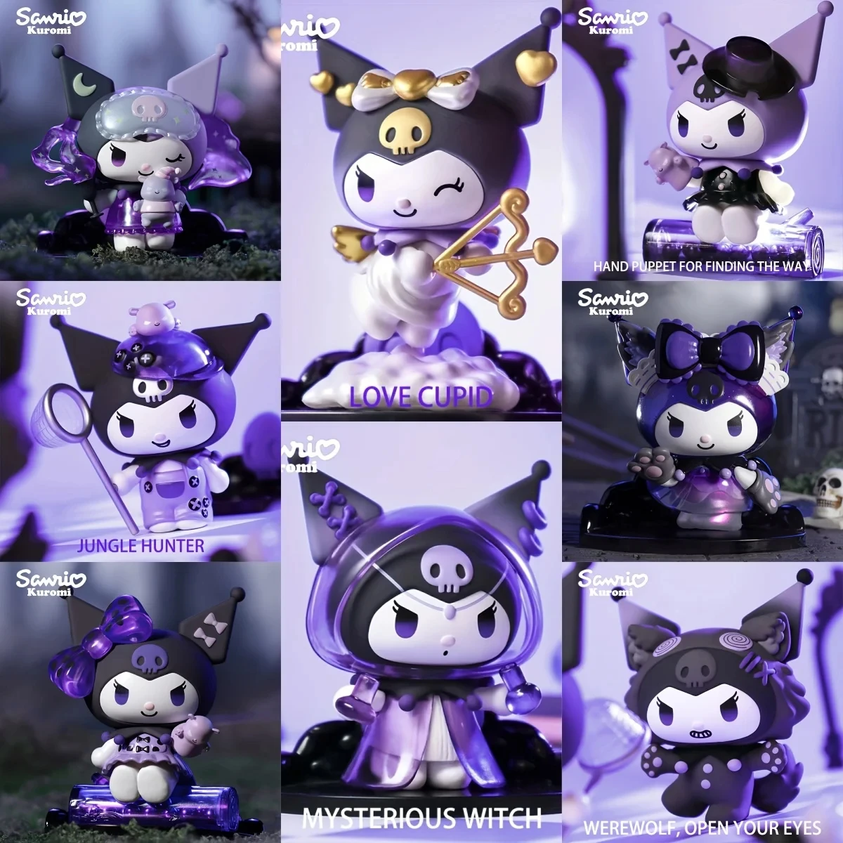 Sanrio Blind Box Cartoon Kuromi Puppe Glücksbringer Anime-Serie Actionfigur Modellpuppe Kinderspielzeug Schreibtisch-Deko Geburtstagsgeschenk – Detail 1