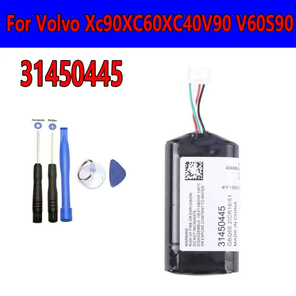 31450445 450mAh Zamienna bateria VCM do Volvo On Call XC90 XC60 XC40 V90 V60 S90 VCM Gateway S/N P0839AREV.J 31450445 GBQ6E