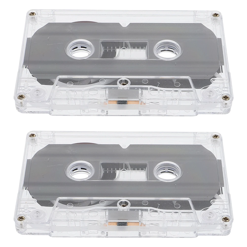 

2 Pcs Accessories Vintage Decor Plastic Cassette Tapes for Recording