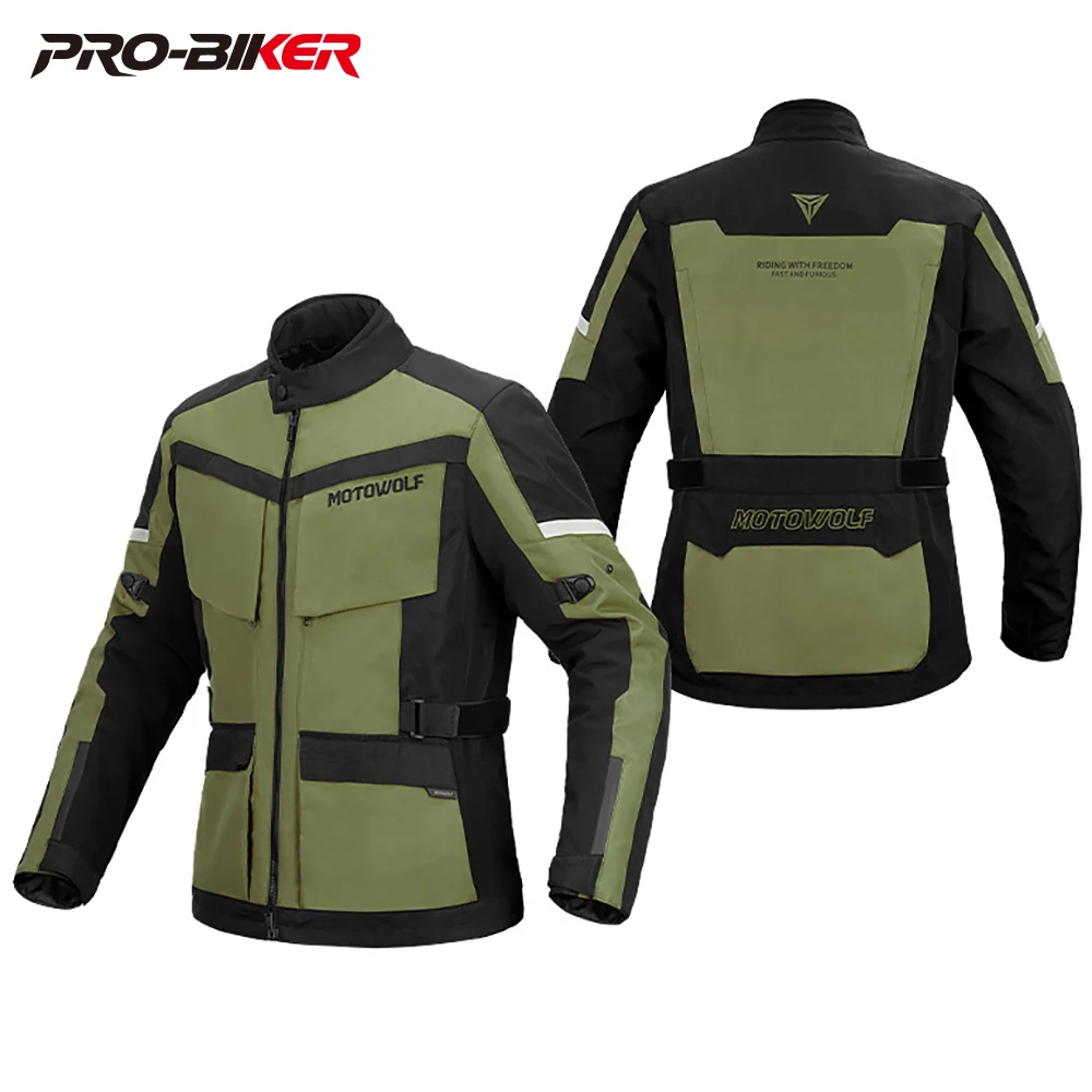 

Motorcycle Riding Clothing Windproof Tensilen Warm Cross-country Clothing Fall Prevention With CE Protective For Four Seasons