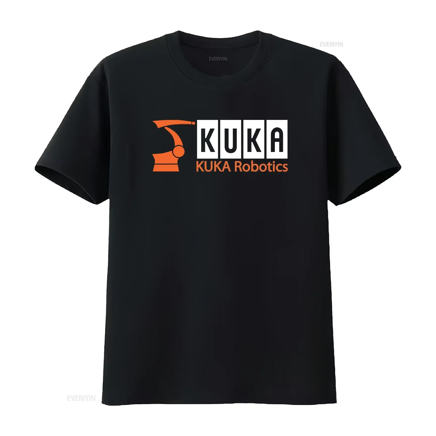 New T Shirt KUKA Robotics Logo Men's American Dotees vintage Washed Slightly Versatile designer clothes Top For Everyday Wear
