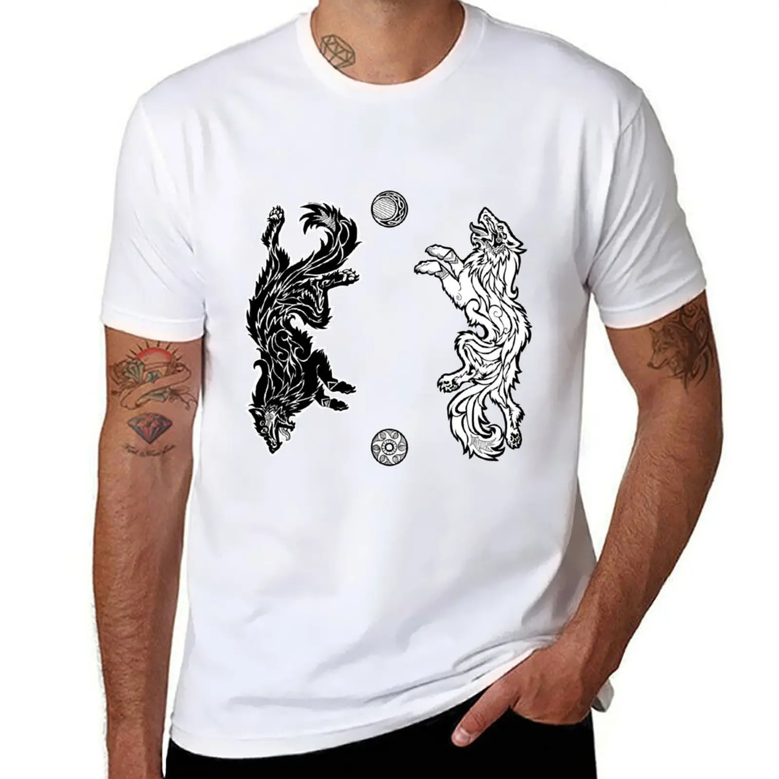 

Футболка Sons of Fenrir, мужская футболка из 100% хлопка, мужские хлопковые футболки