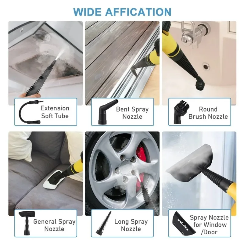 Handheld Electric Steam Cleaner High Temperature Pressure Sterilization Air Conditioning Kitchen Hood Car Cleaning Machine EU/US