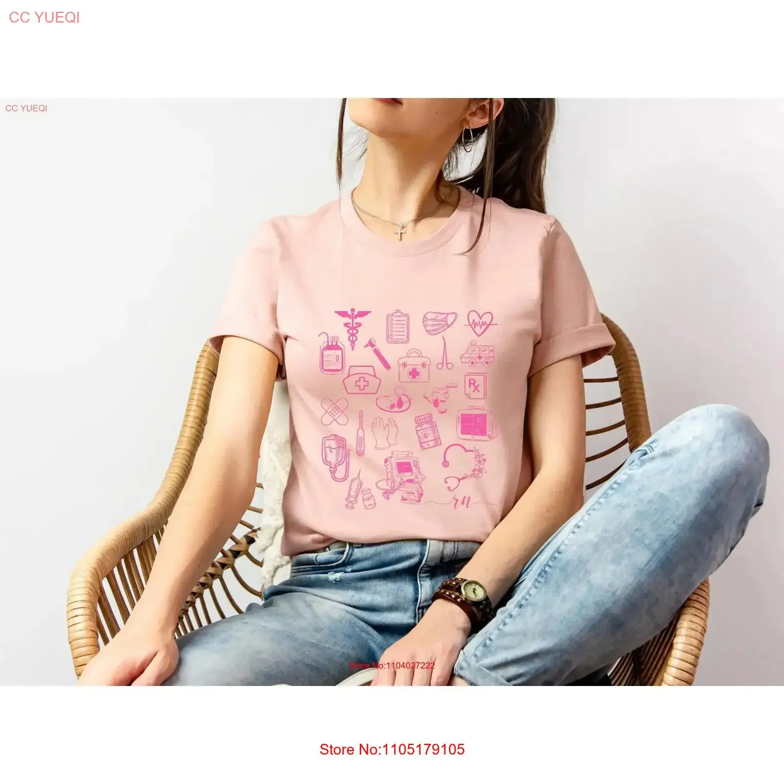Nurse Stuff T Shirt Life For Practitioner ER L and D Department Medical vintage Washed Breathable fashion Soft designer clothes